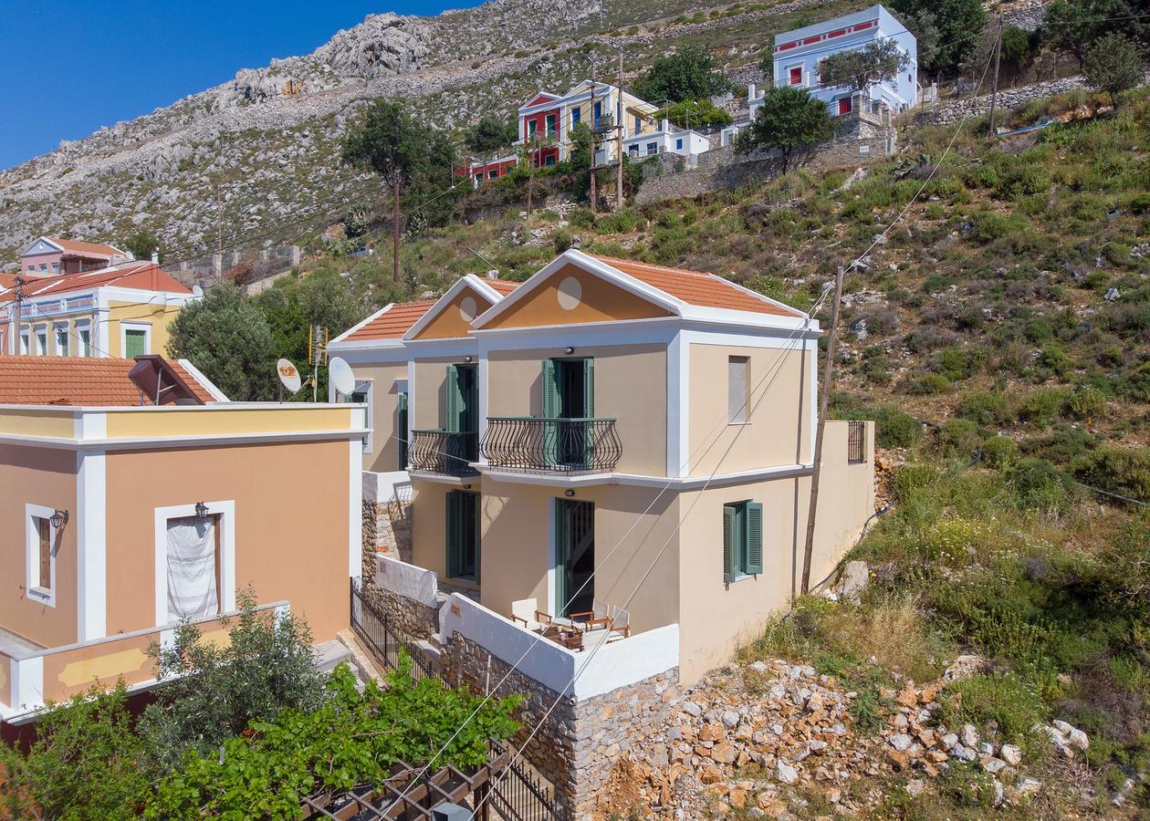 Blue Wave Astradeni House Villa Symi Exteriör bild