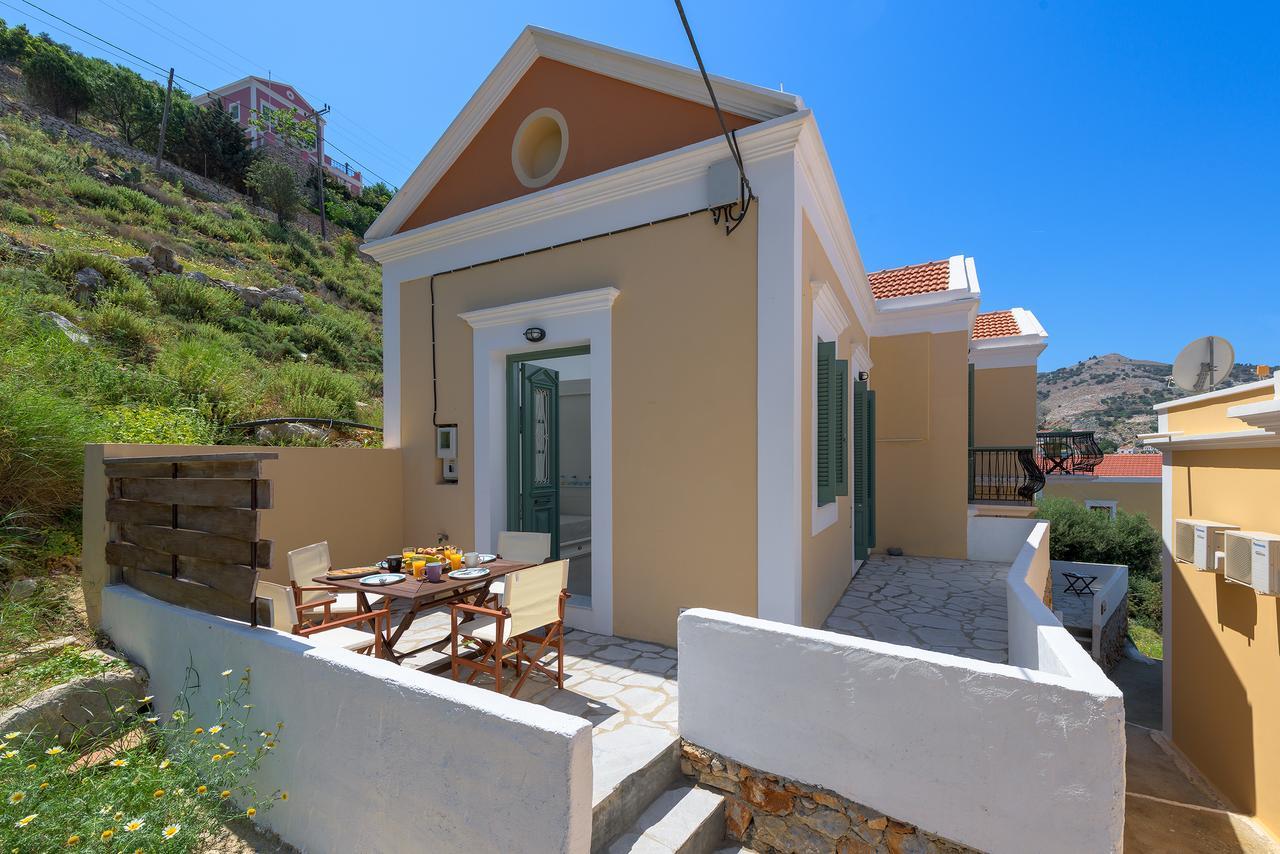 Blue Wave Astradeni House Villa Symi Exteriör bild